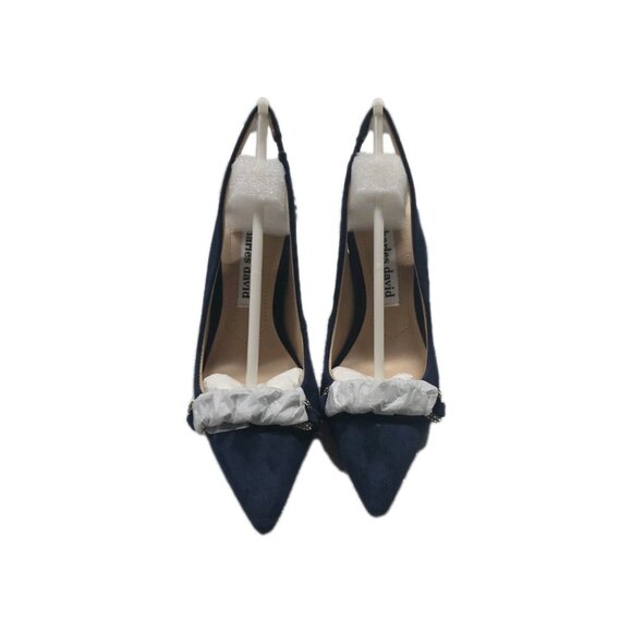 Vintage Charles David Slingback Pumps, NAVY Suede. Sz 5.5M. Ws320 - Picture 7 of 8